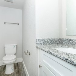 Full bathroom within the primary bedroom  at Parc at Prairie Grass, located in Colorado Springs, CO